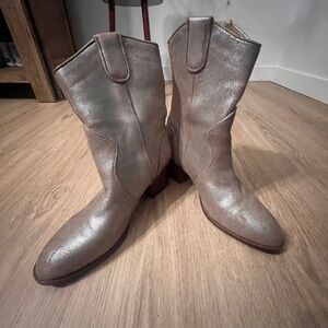 Silver Women's Western Boots